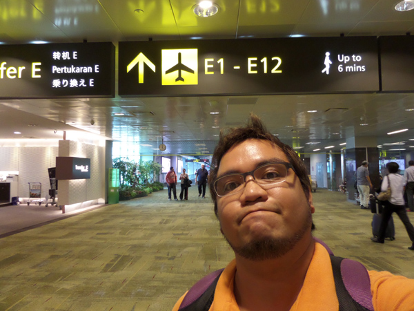 Ethan at Singapore's Changi Airport