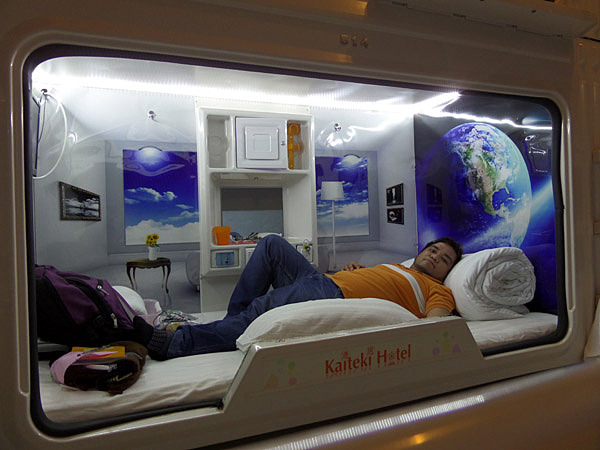 Ethan in Kaiteki Hotel - Business Capsule sleep pod