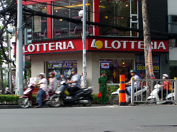 Lotteria near Bui Vien street in Saigon