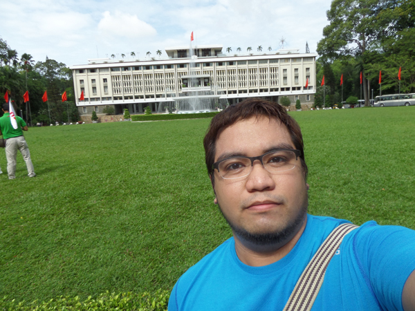 Ethan at Independence Palace in Saigon, Vietnam