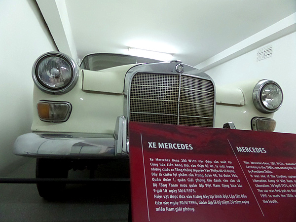 Mercedes car in the Independence Palace