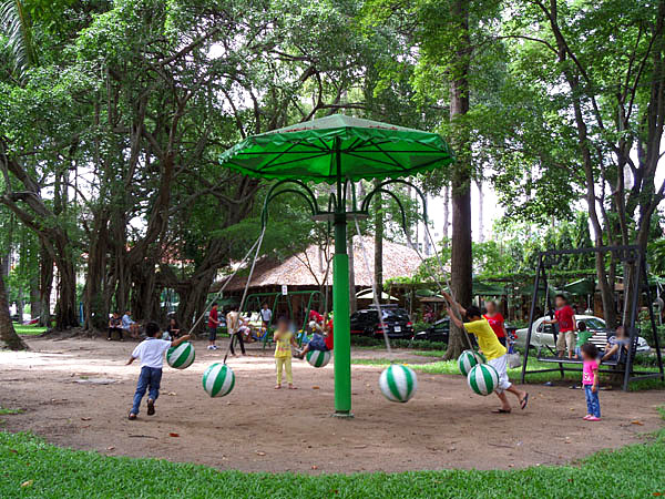 playground outside the Independence Palace