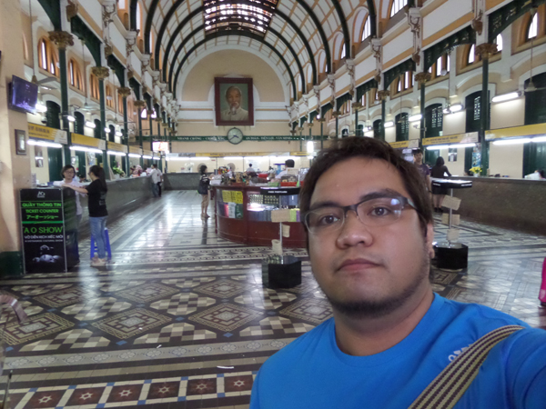 Ethan at Saigon Central Post Office