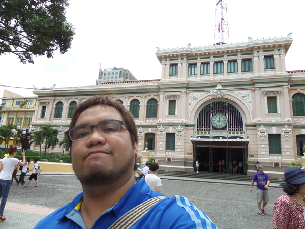 Ethan at Central Post Office in Saigon