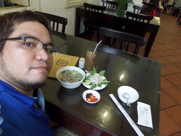 Ethan at Nha Hang Nong restaurant, Saigon, Vietnam