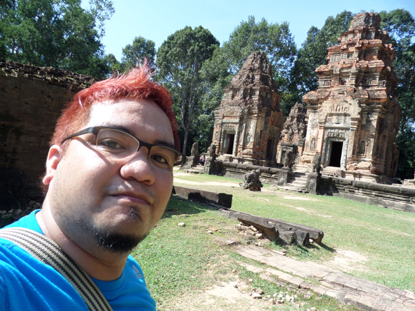 Ethan at Preah Koh, Rolous Group, Siem Reap