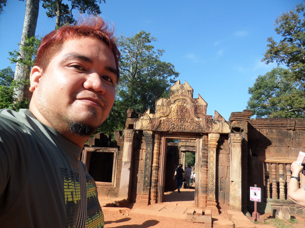 Ethan at Banteay Srei, Cambodia