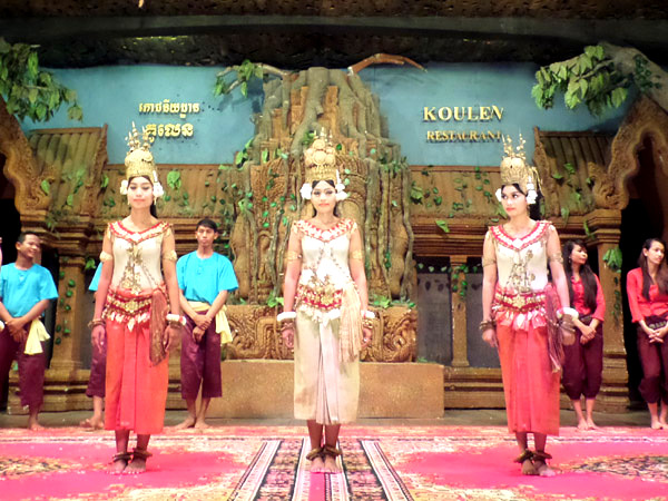 cultural dancers at Koulen Restaurant, Siem Reap, Cambodia