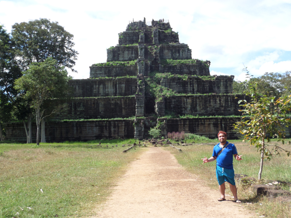 Ethan at Prasat Thom in Koh Ker, Cambodia