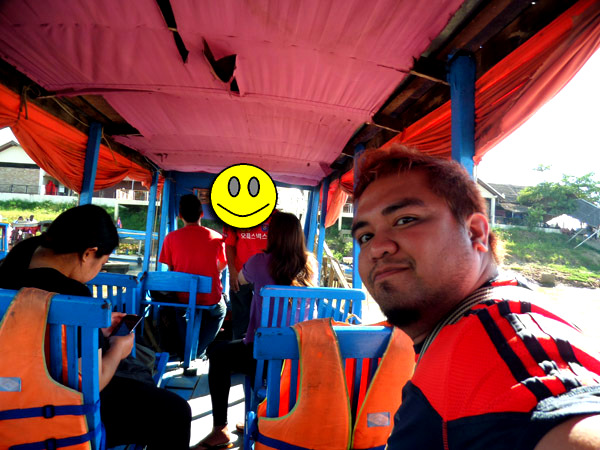 Ethan on a Tonle Sap tour boat