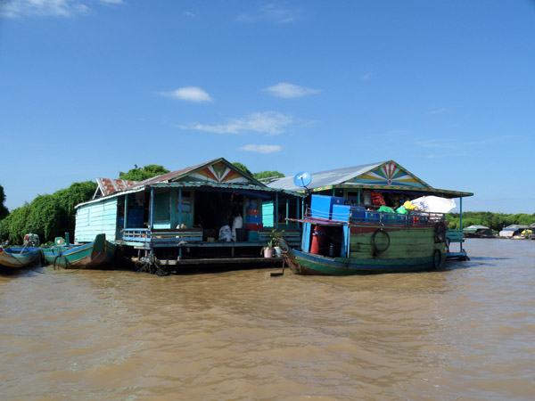 a home at Tonle Sap, Cambodia