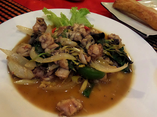 Lim Kim Cheng's fried frog meat - Old Market, Siem Reap, Cambodia