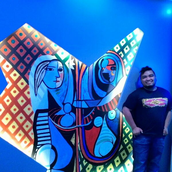 Ethan in entranceway of Picasso Coffee Cebu