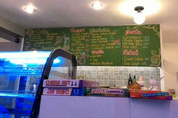 Menu board of Picasso Coffee Cebu