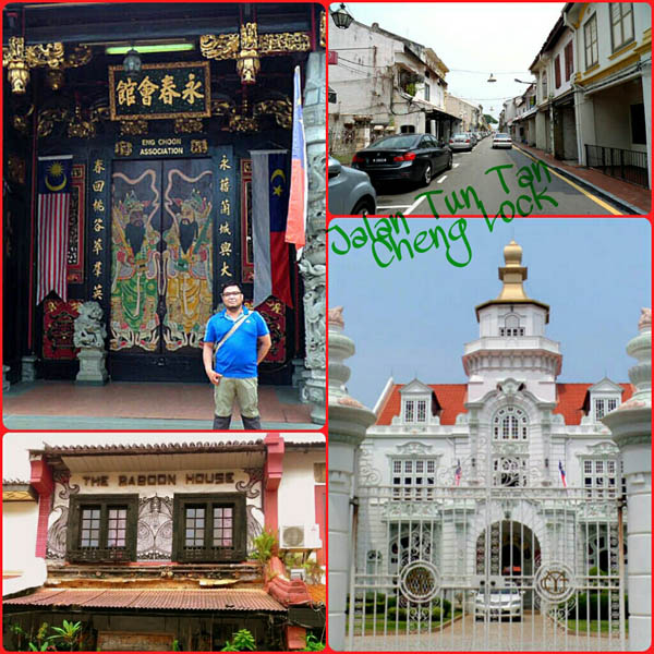 Heritage buildings and other sights on Jalan Tun Tan Cheng Lock, Melaka