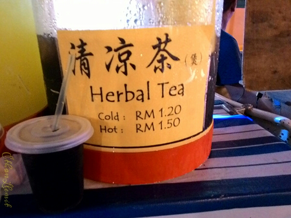 Herbal tea as street refreshments on Jonker Street