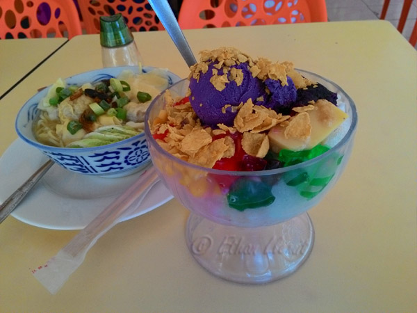 Halohalo and Wanton Noodle Soup from Ice Castle