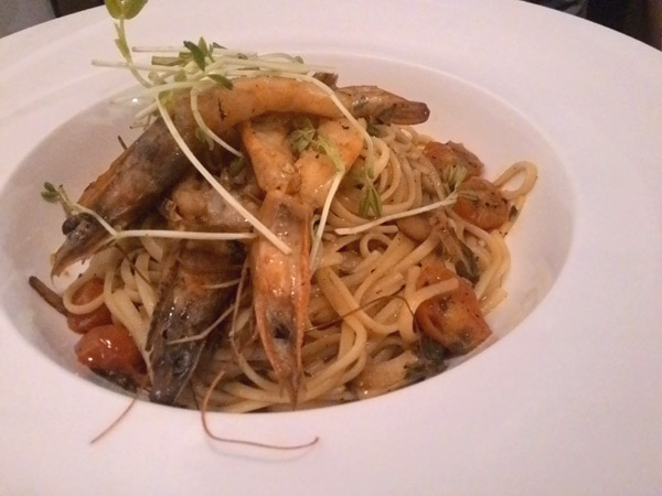 Brio Wine and Dine's Prawn Linguine